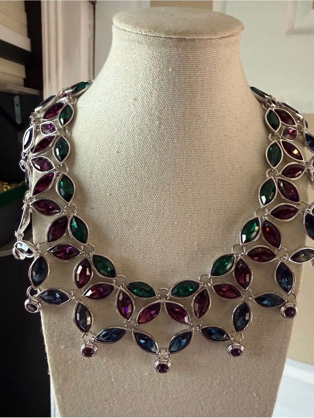 Vintage Limited Edition YSL Yves Saint Laurent Bib Collar Necklace - Picture 2 of 3